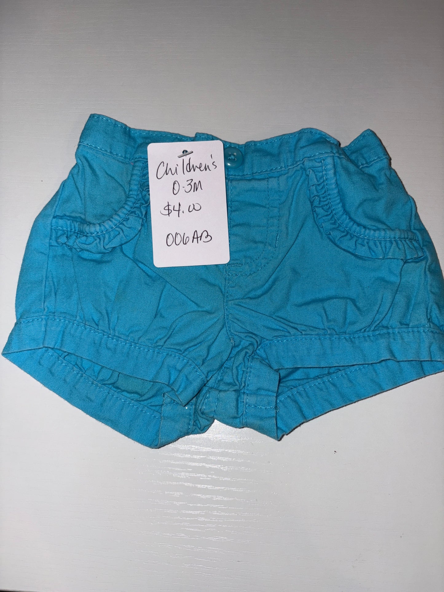 0-3M Baby Shorts