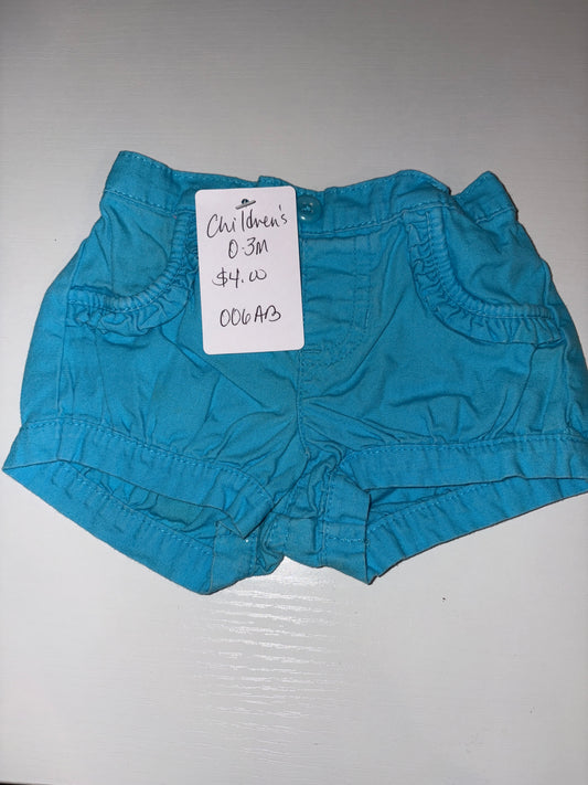 0-3M Baby Shorts