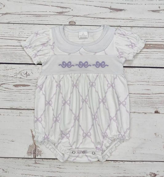 Baby Girl Embroidered Bubble