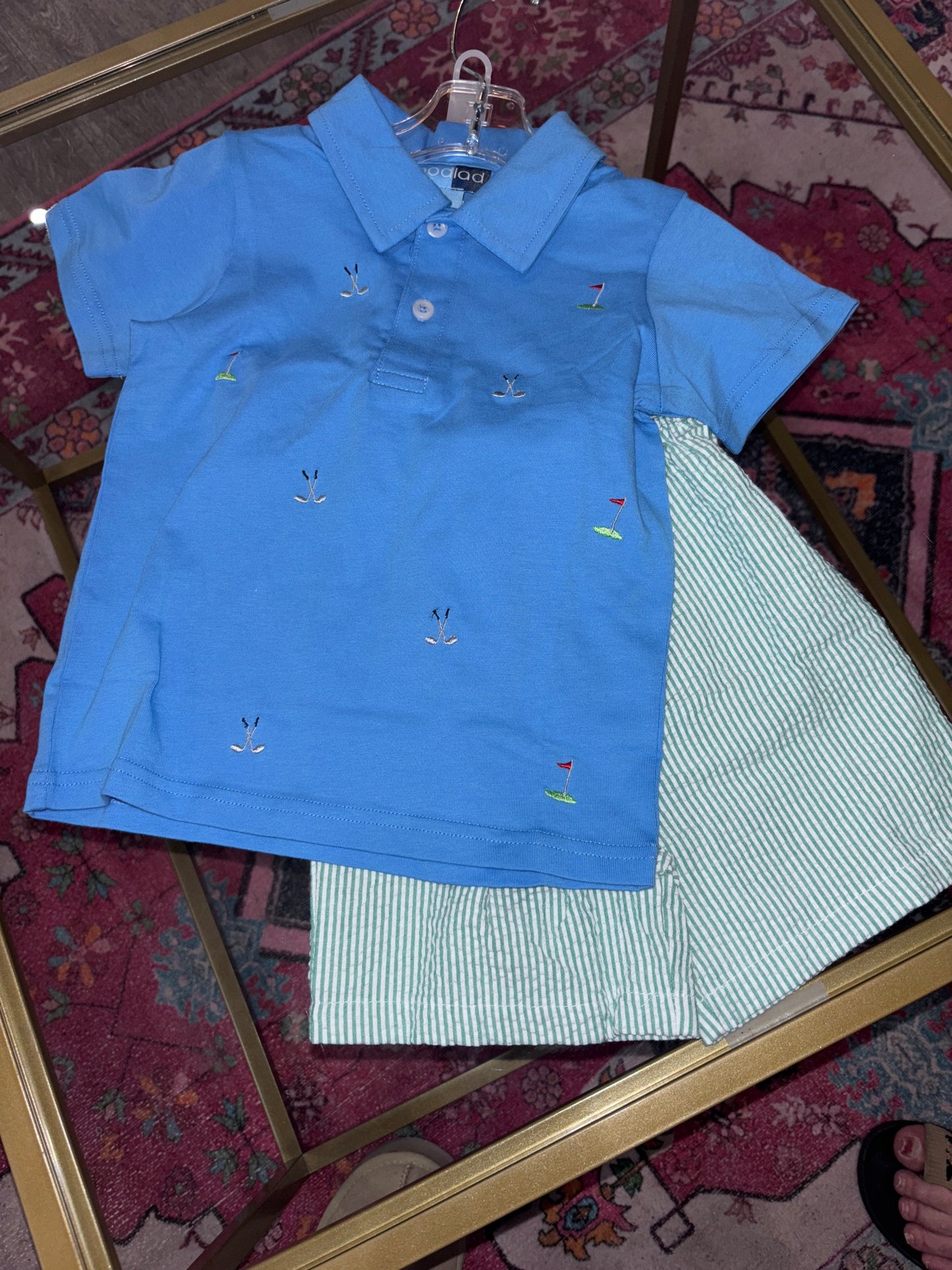 Boys Golf 2 pc Short Set