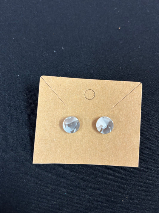 Circle Marble Studs