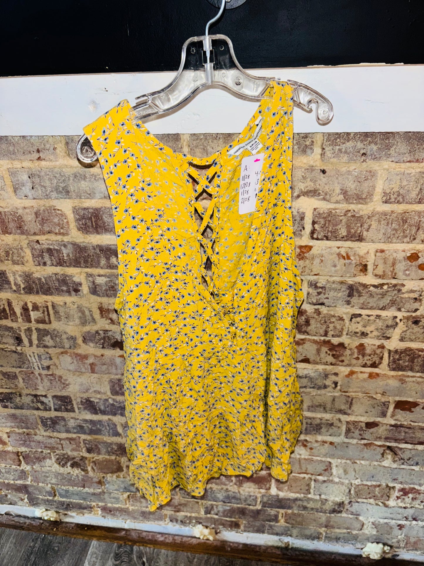 Women’s Small Yellow Tank