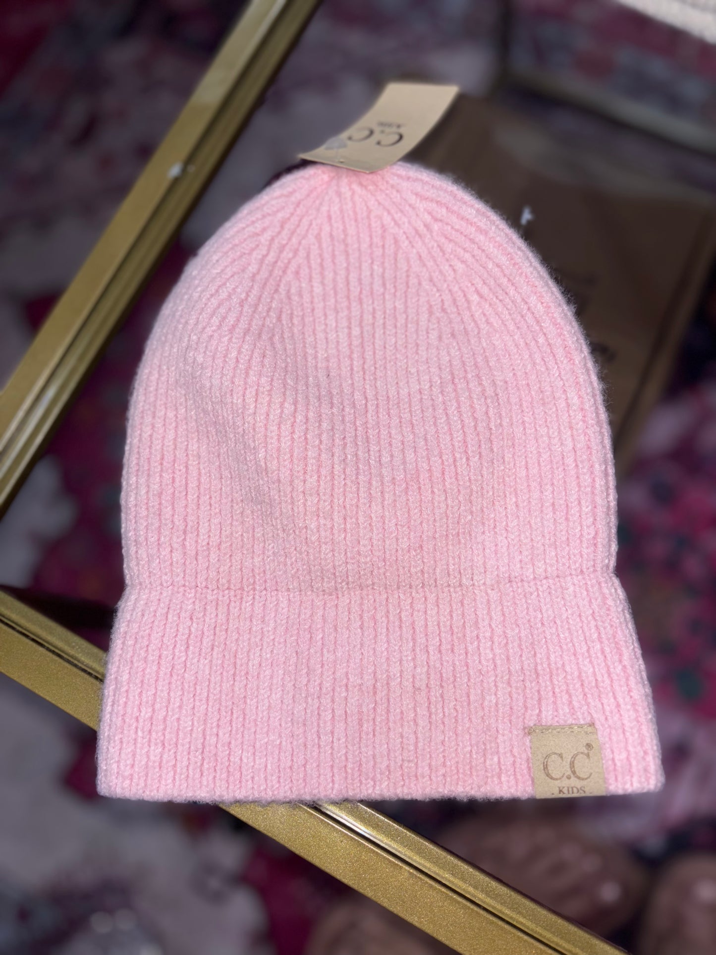 Kid’s Pink CC Beanie