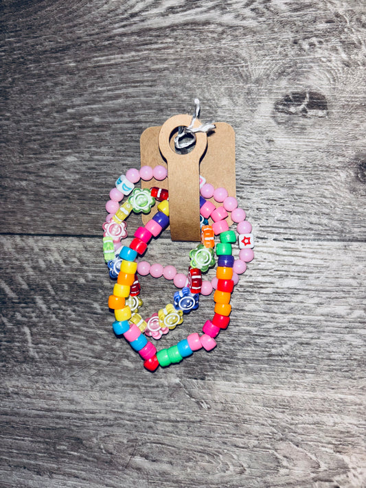 Smiley Multicolored Kid’s Bracelet Bundle