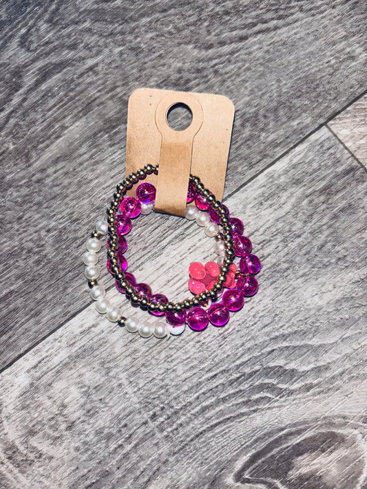 Pink Beary Love Kid’s Bracelet Bundle