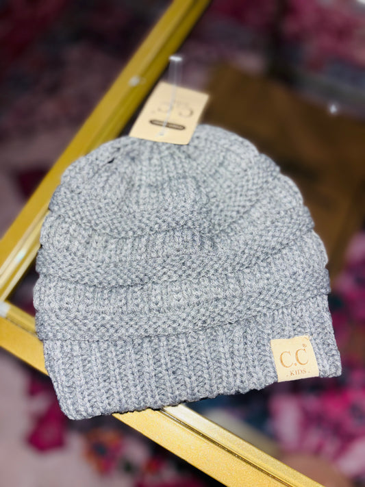 Kid’s Grey CC Beanie