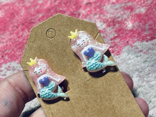 Purple Mermaid Clip-on