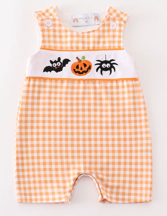 Halloween Boys Embroidered Jon Jon