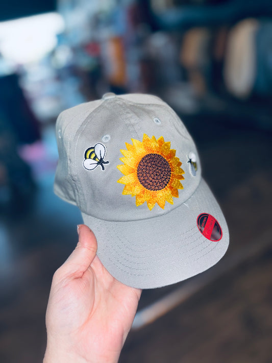 Sunflower + Bee Kid’s Hat