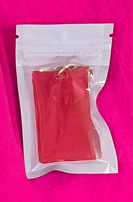 Mini Red Square Keychain