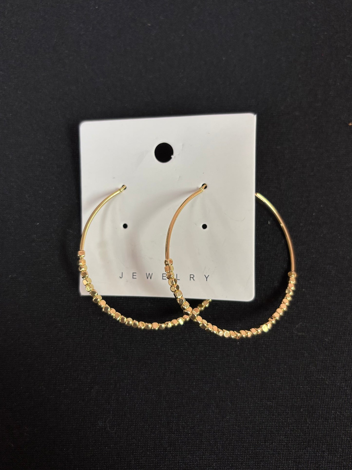 Gold Beaded Earrings