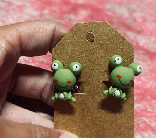 Frog Clip-on Earrings