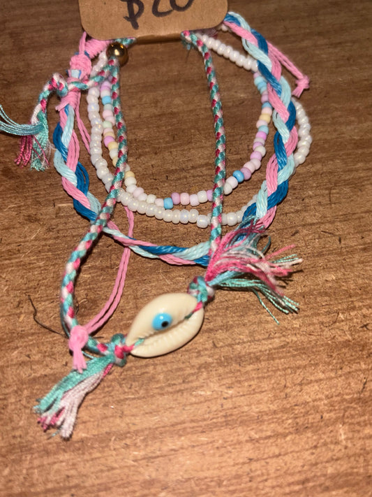 Blue Blast to the Past Bracelet Set