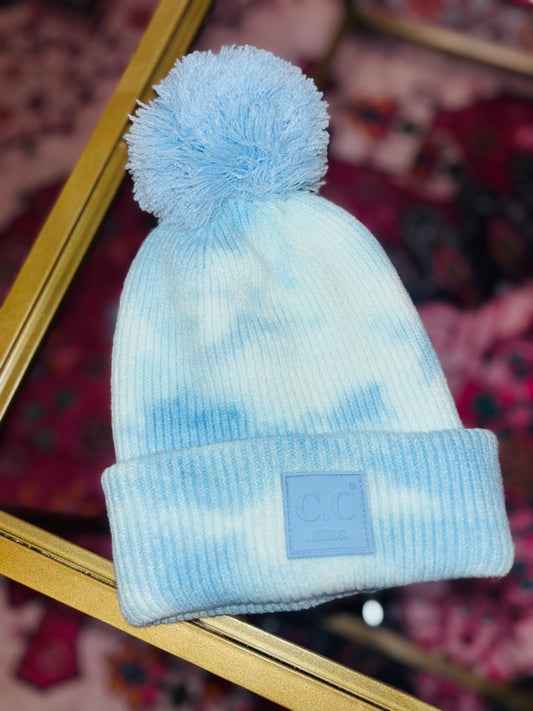 Kid’s Blue Tye Dye CC Beanie