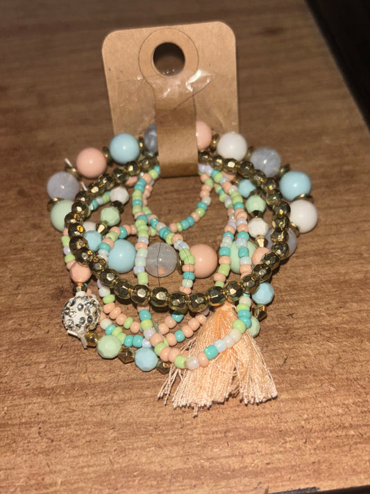 Multi~Colored Boho Bracelet Set