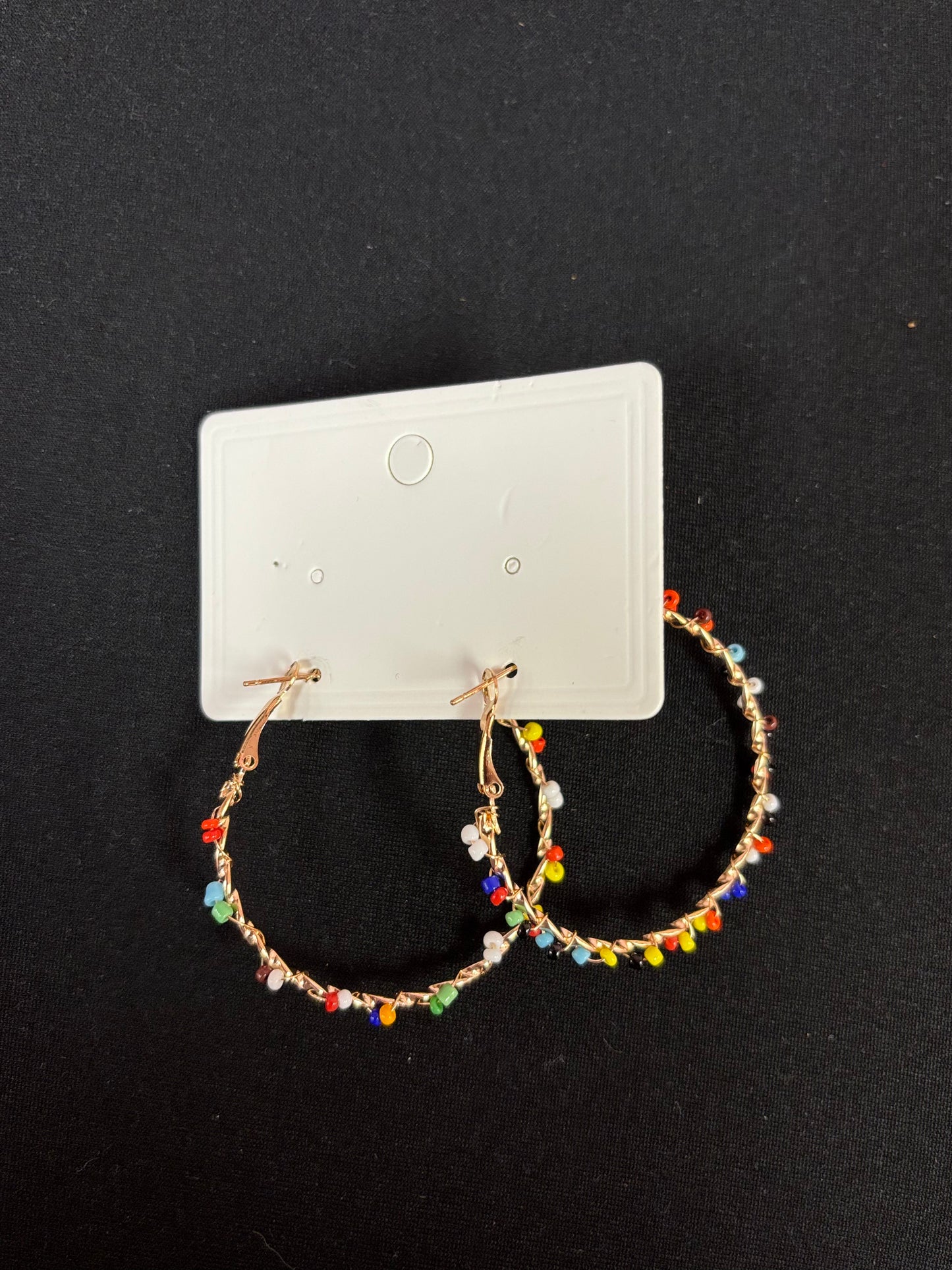 Multi-Colored Beaded Earrings