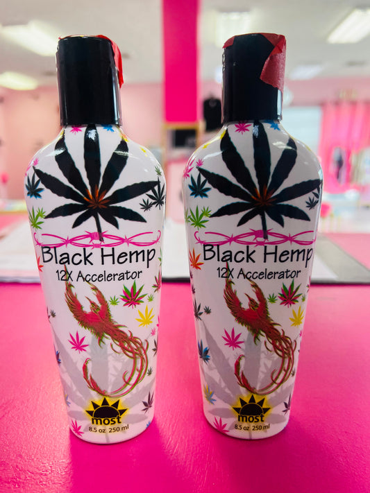 Black Hemp 12X Accelerator Tanning Lotion