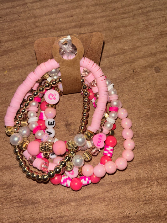 Love for a Cure Bracelet Set