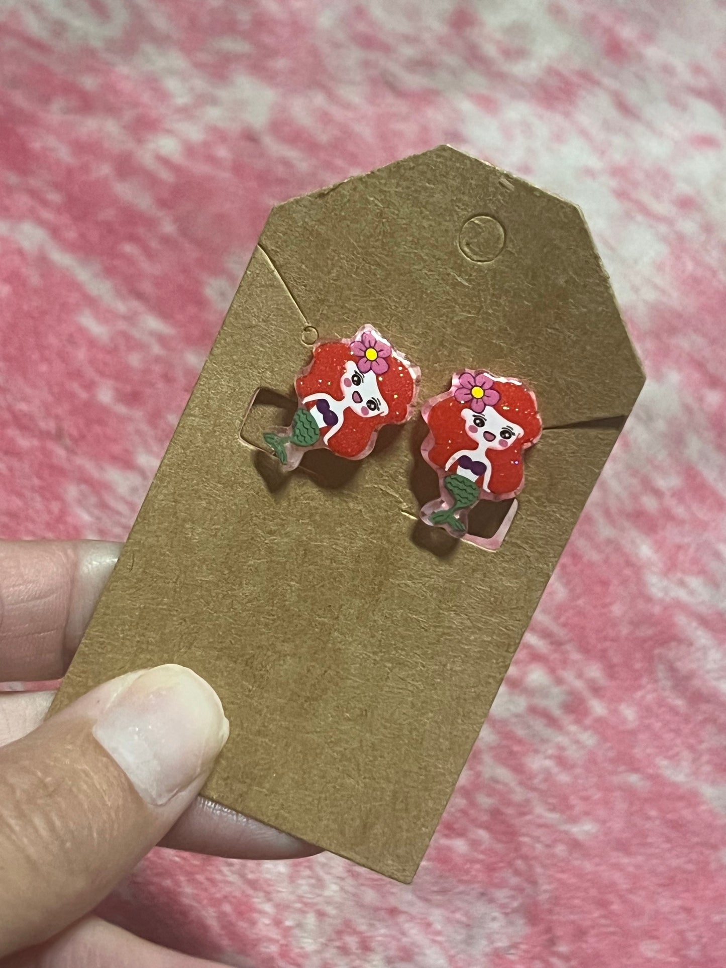 Little Mermaid Clip-on Earrings