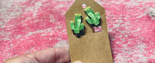 Cactus Clip-on Earrings