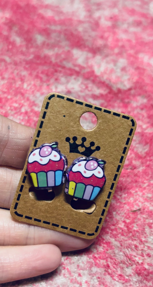 Sweet Cake Clip-on Earrings
