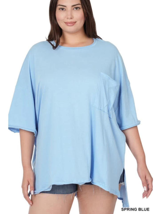 Deep Blue Zenana Pocket Tee