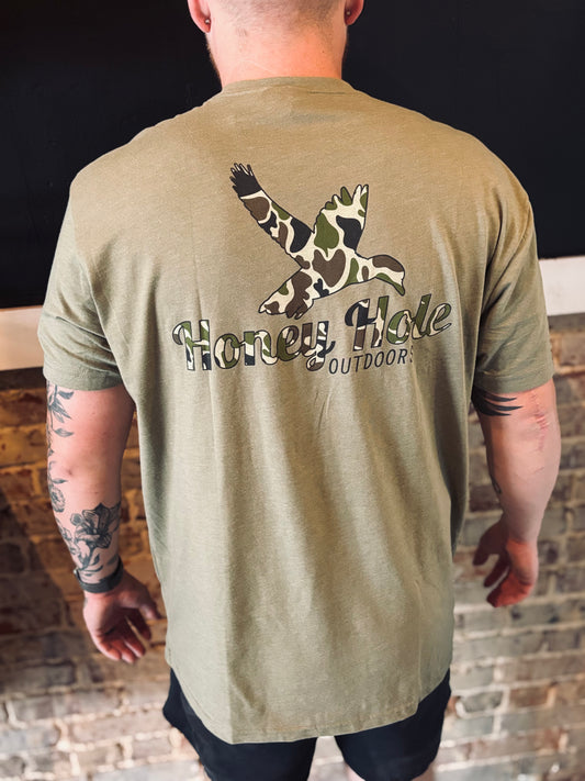 Honey Hole Mallard Duck Camo Tee