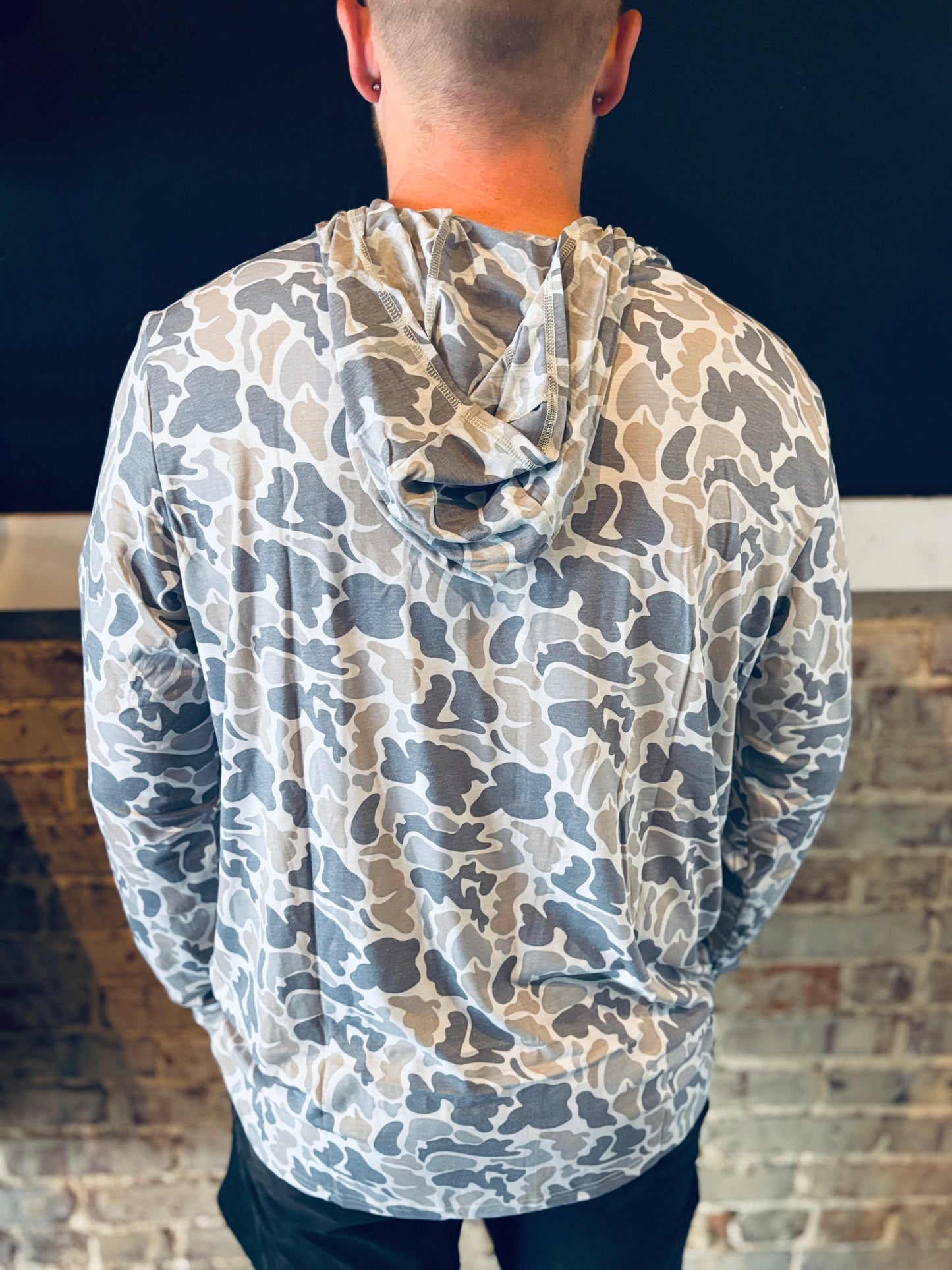Honey Hole Smoke Duck Camo Pocket Hoodie