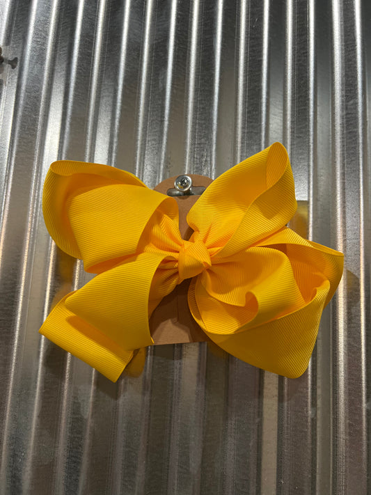 Double Layer Bumble Bee Yellow Bow