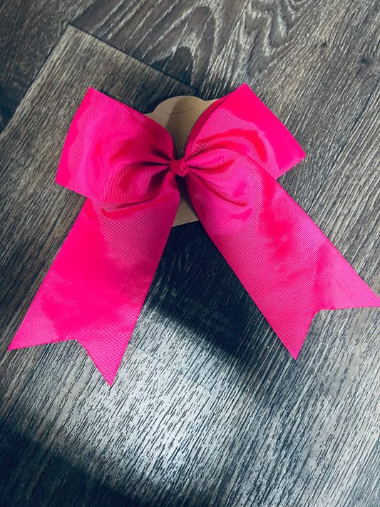 Hot Pink Cheer Bow