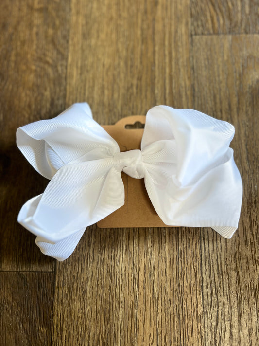 Medium White Bow