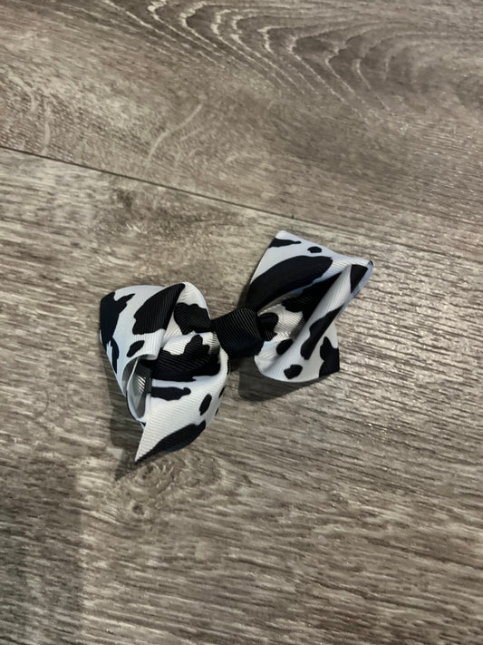 Small Cow Print Bows