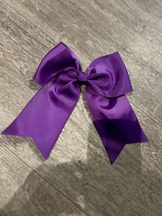 Purple Cheer Bow