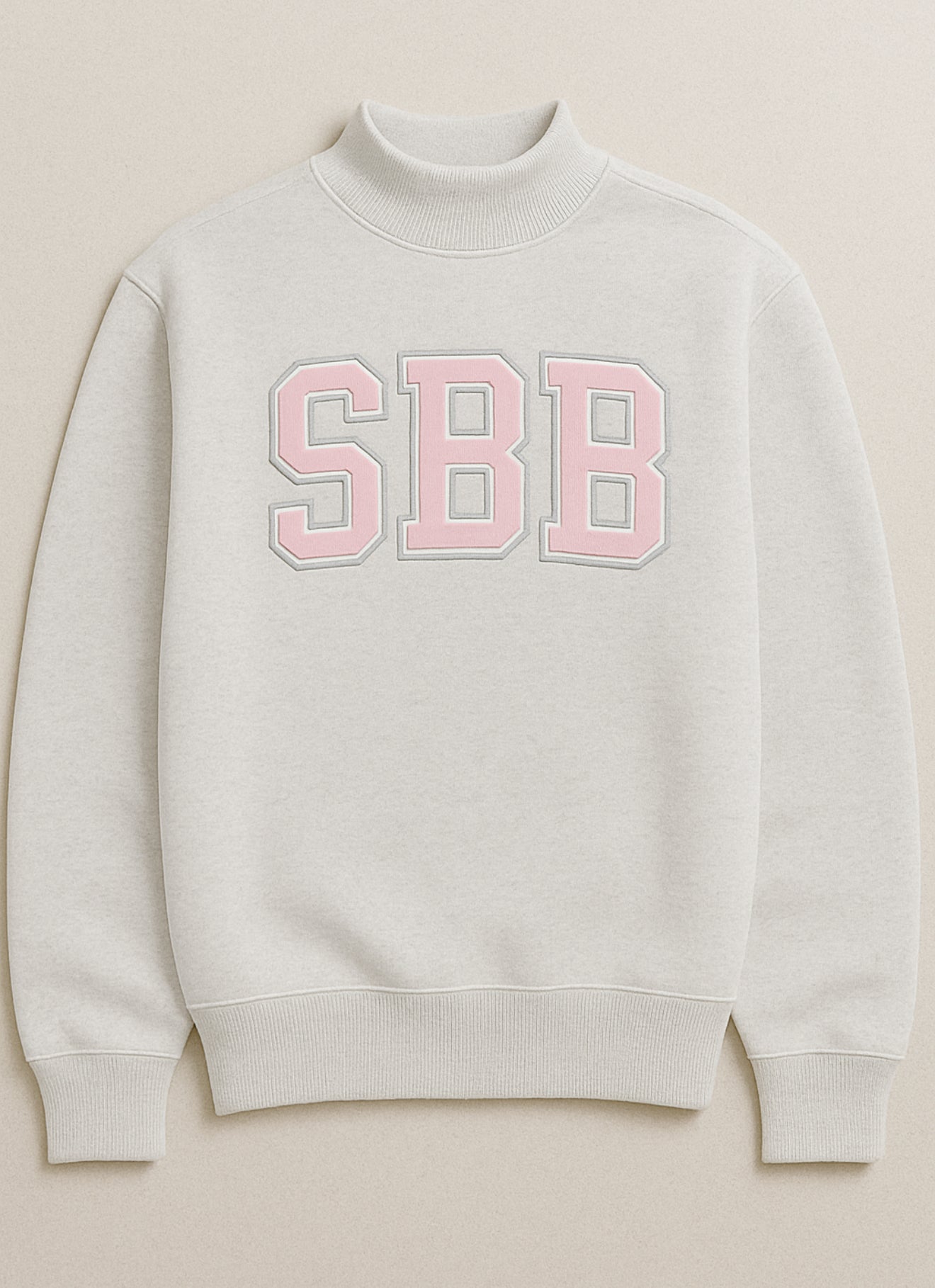 Embroidered SBB Ash Grey Sweatshirt