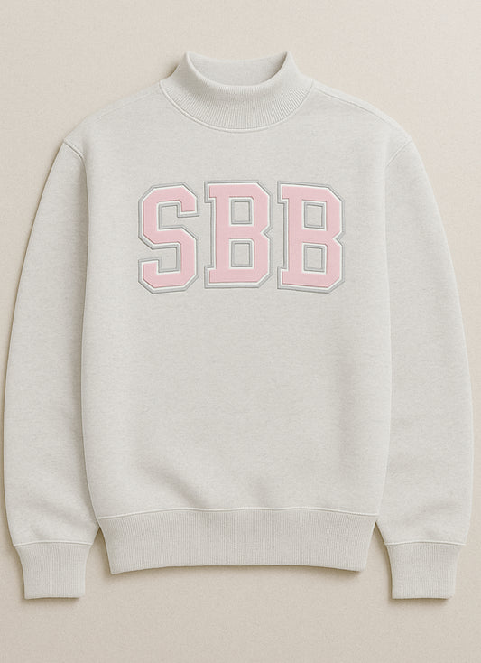 Embroidered SBB Ash Grey Sweatshirt