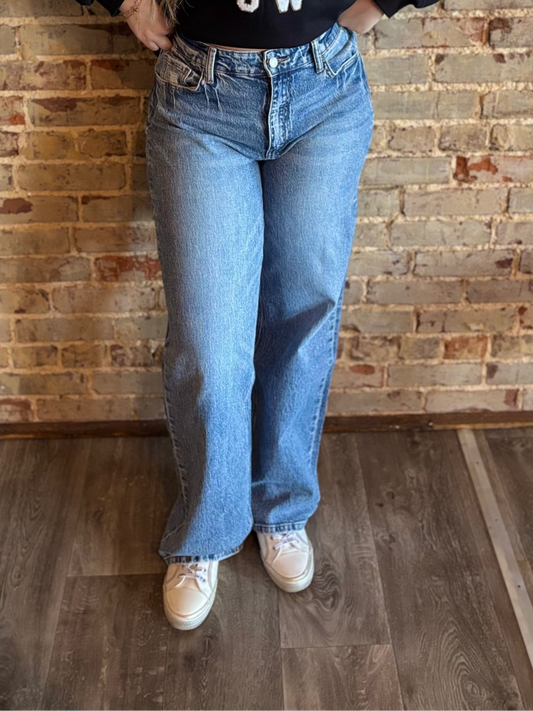 Vervet 90's High Rise Wide Jeans