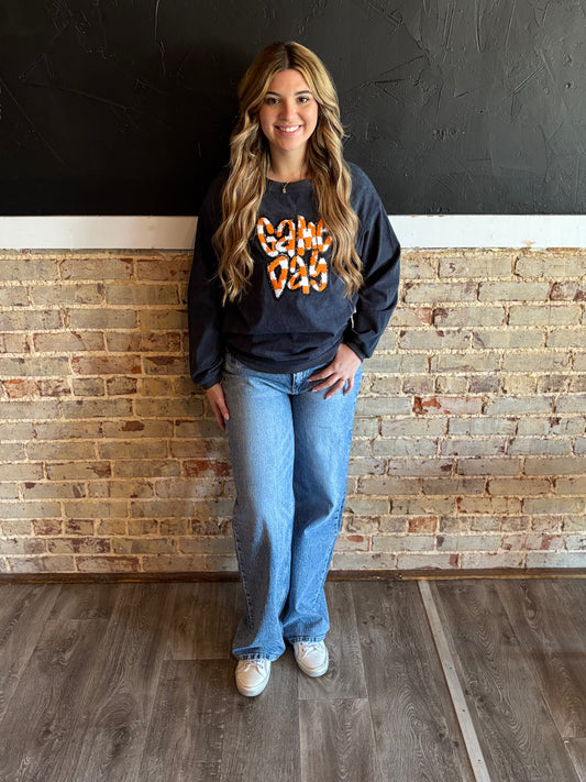 "Game Day" Checkered Sweatshirt