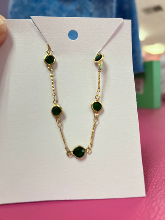Emerald Stone Bracelet