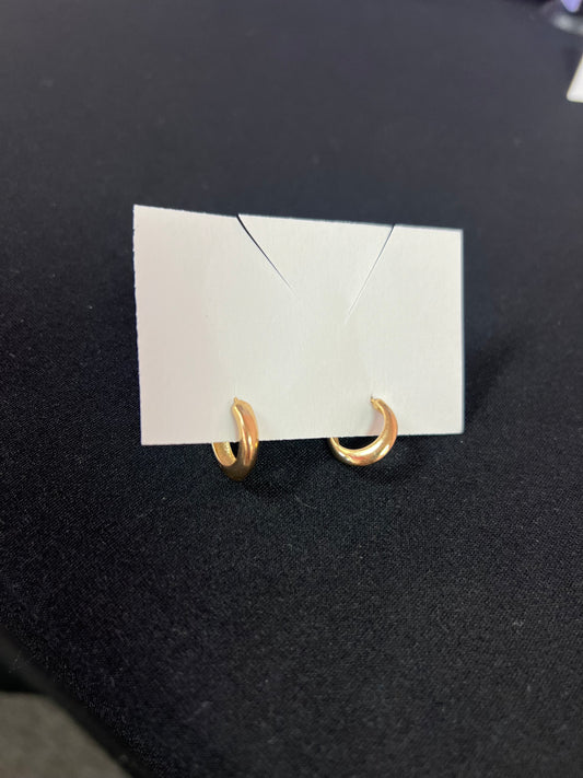 Gold Small Thick Hoops